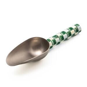 NEW Mackenzie-Childs Emerald Check Small Scoop